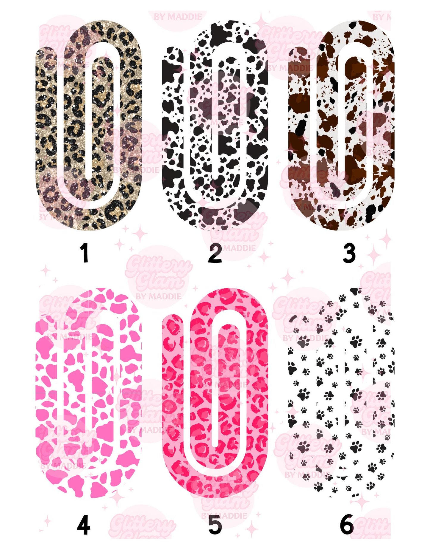 Animal Print Jumbo Paperclip Bookmark: Boho Bookish Accessory