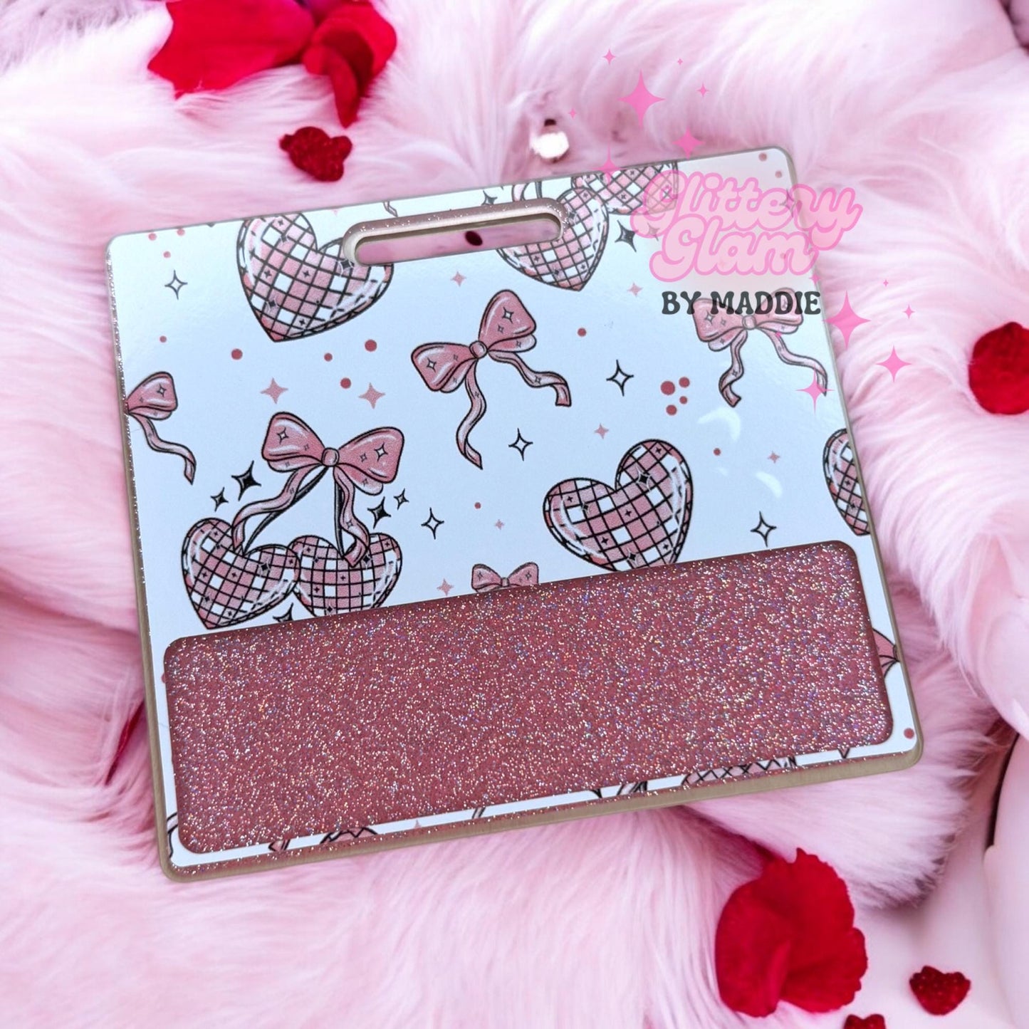 Valentine's Day Badge Buddy: Retro Hearts & Bows, Nurse Gift