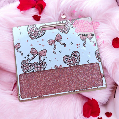 Valentine's Day Badge Buddy: Retro Hearts & Bows, Nurse Gift