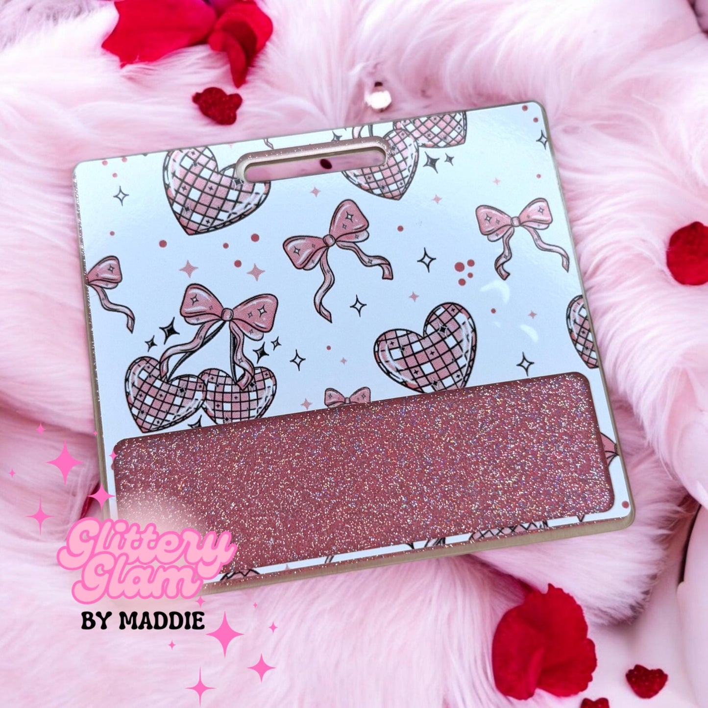 Valentine's Day Badge Buddy: Retro Hearts & Bows, Nurse Gift