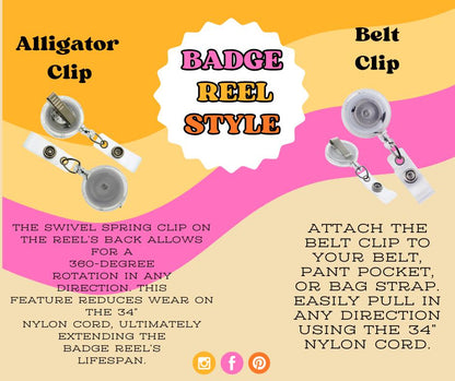 Honeycomb Bee Badge Reel: Glitter ID Holder, Nurse Gift