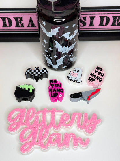 Bookish Ghost Straw Topper