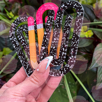 Jumbo Pencil & Composition Notebook Paperclips – Teacher Gift, Back to School, Cute Office Supplies