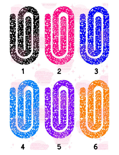 Jumbo Pencil & Composition Notebook Paperclips – Teacher Gift, Back to School, Cute Office Supplies