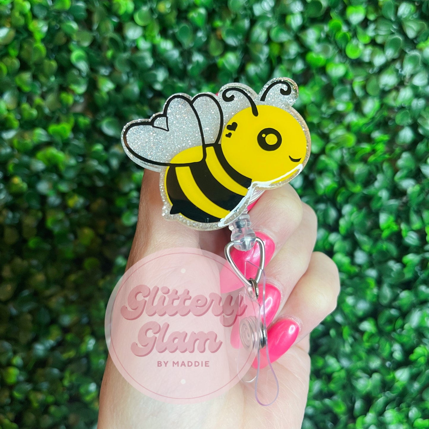 Cute Bee Retractable Badge Holder - Perfect for Work or School