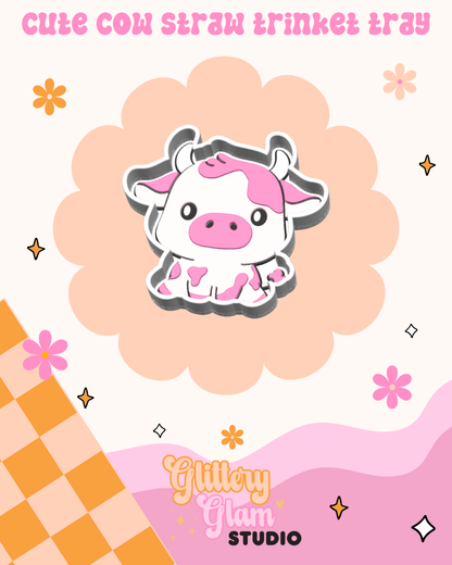 Happy Cow Desk Bundle - 3D Printed Cow Office Accessory Set