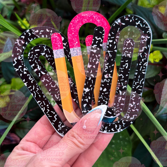 Jumbo Pencil & Composition Notebook Paperclips – Teacher Gift, Back to School, Cute Office Supplies