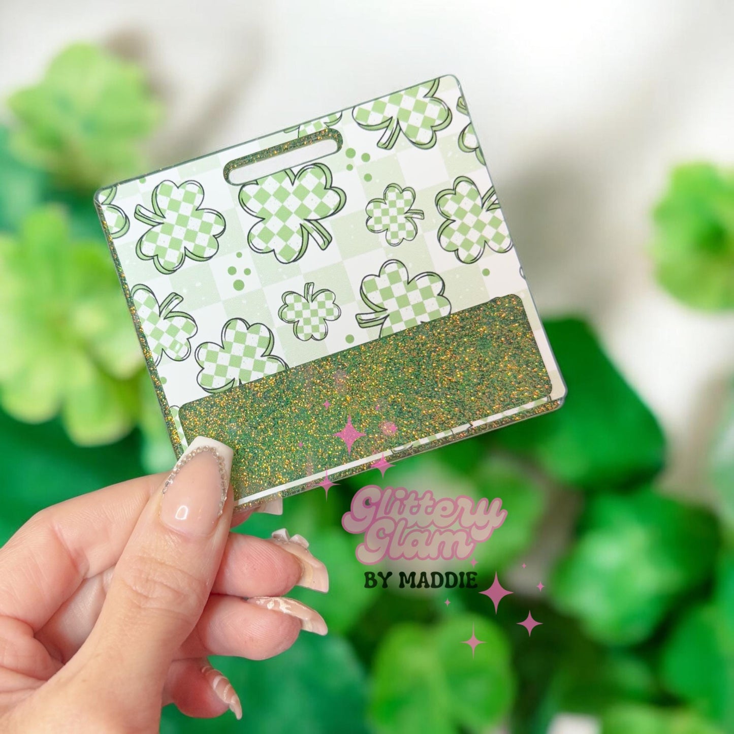 St Patrick’s Day Badge Buddy: Shamrock Healthcare Accessory