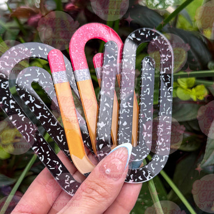 Jumbo Pencil & Composition Notebook Paperclips – Teacher Gift, Back to School, Cute Office Supplies