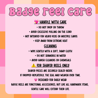 Iced Coffee Shaker Badge Reel