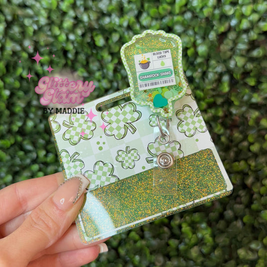 St Patrick’s Day Badge Buddy: Shamrock Healthcare Accessory