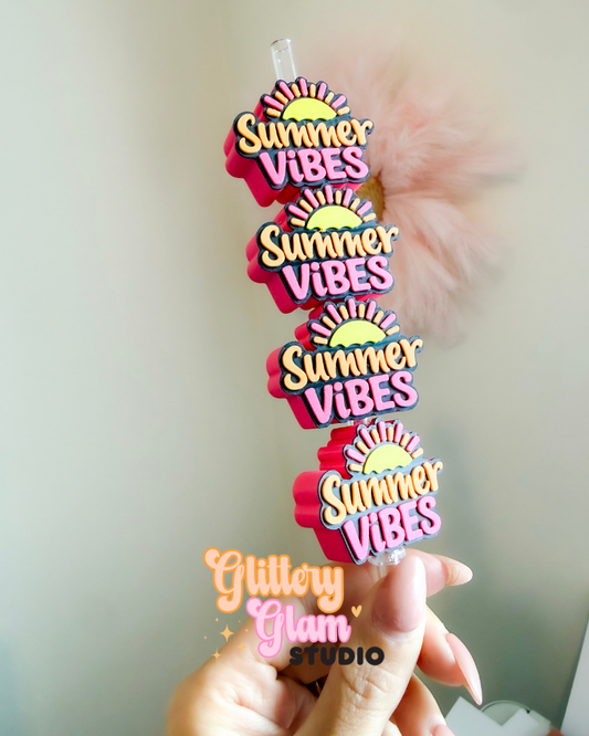 Summer Vibes Straw Topper