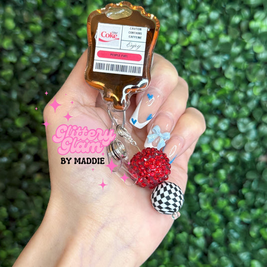 Diet Coke IV Bag Badge Reel: Nurse Badge Holder