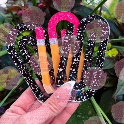 Jumbo Pencil & Composition Notebook Paperclips – Teacher Gift, Back to School, Cute Office Supplies