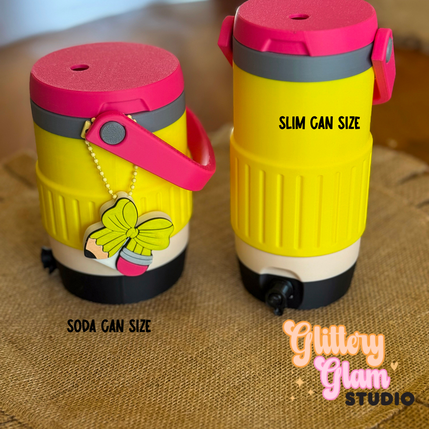 Pencil Bow Soda Can Tab Opener Keychain