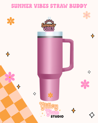 Summer Vibes Straw Topper