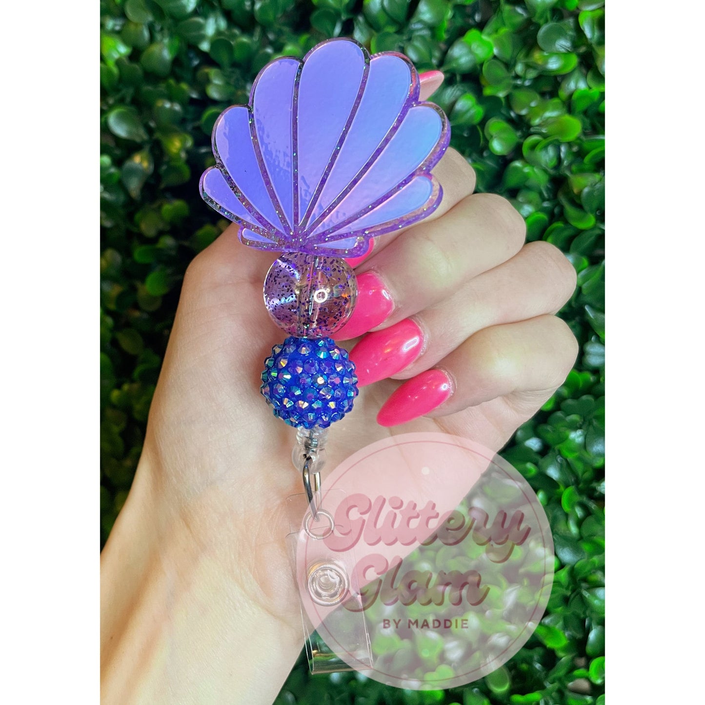 Holographic Clamshell Badge Reel