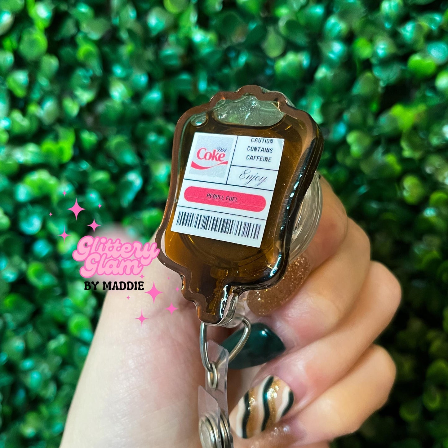 Diet Coke IV Bag Badge Reel: Nurse Badge Holder