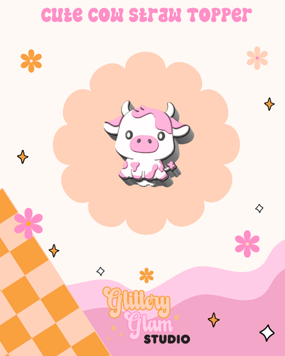 Happy Cow Desk Bundle - 3D Printed Cow Office Accessory Set