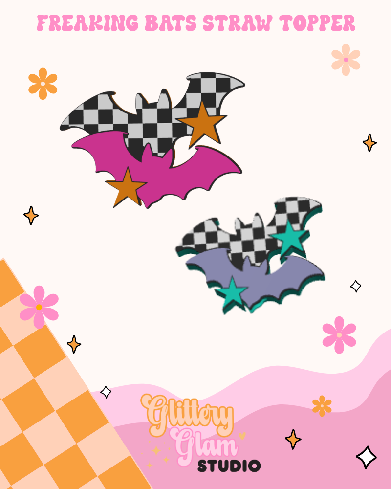 Bats Straw Topper