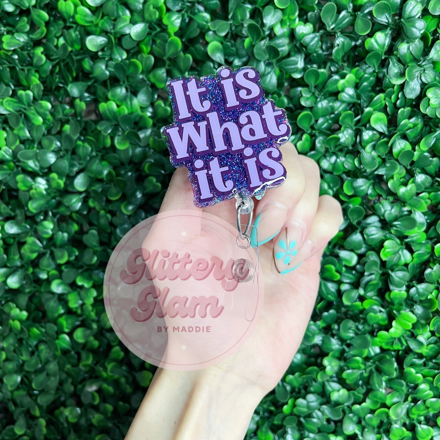 Funny Badge Reel - It Is What It Is - Coworker Gift