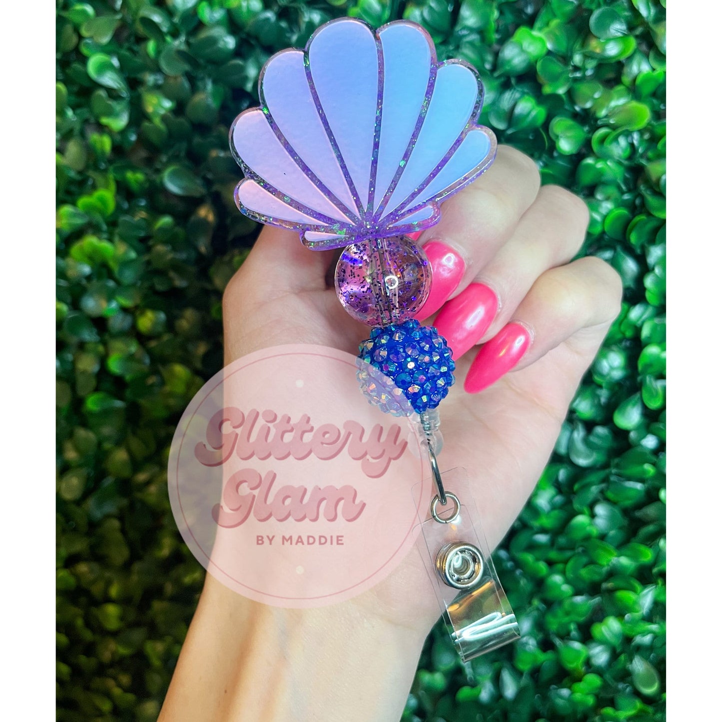 Holographic Clamshell Badge Reel