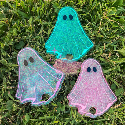 Pastel Halloween Ghost Tumbler Topper: Glow in the Dark Stanley Accessory