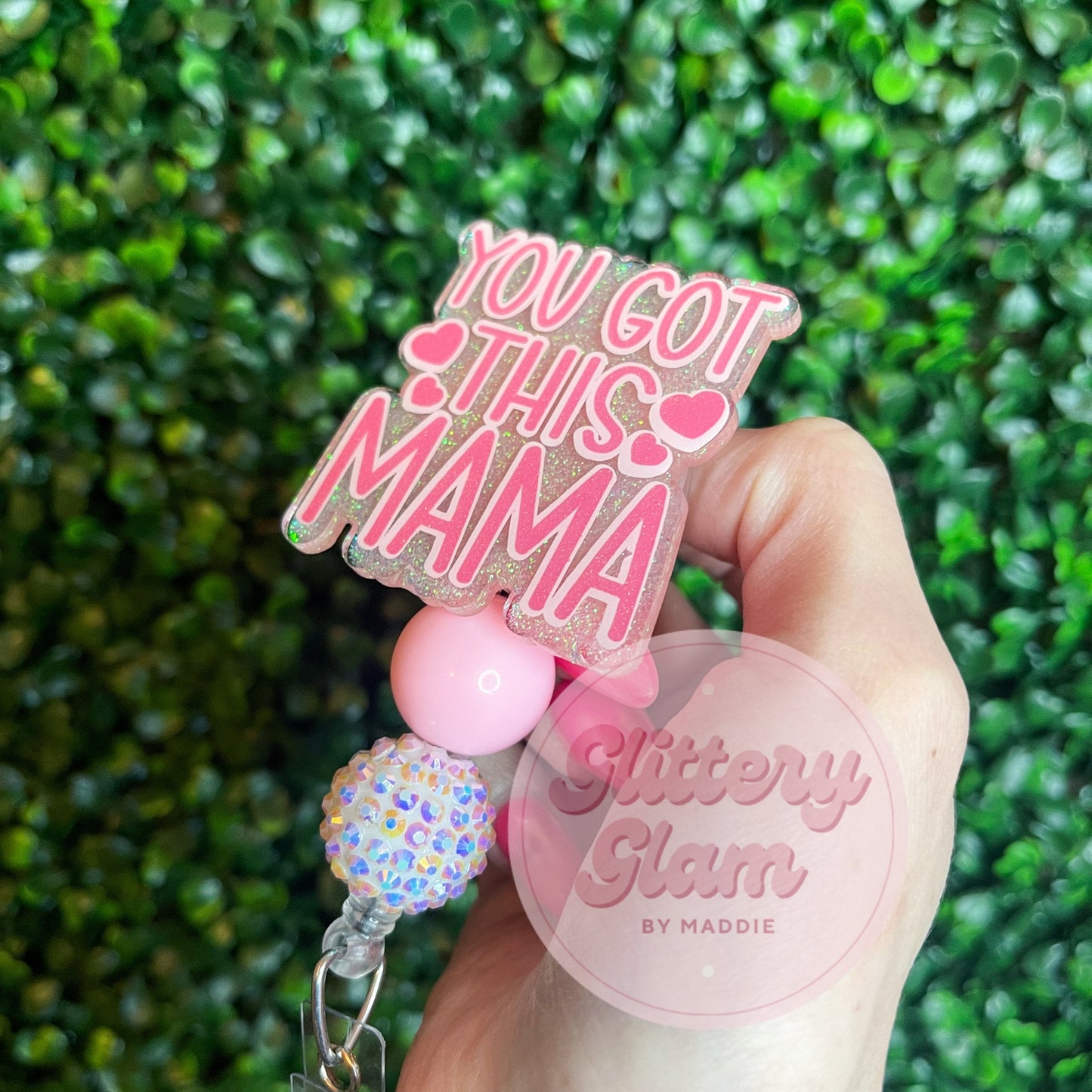 You Got This Mama Badge Reel, Labor & Delivery Nurse Gift, Retractable Medical ID Holder