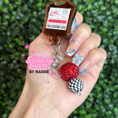 Diet Coke IV Bag Badge Reel: Nurse Badge Holder
