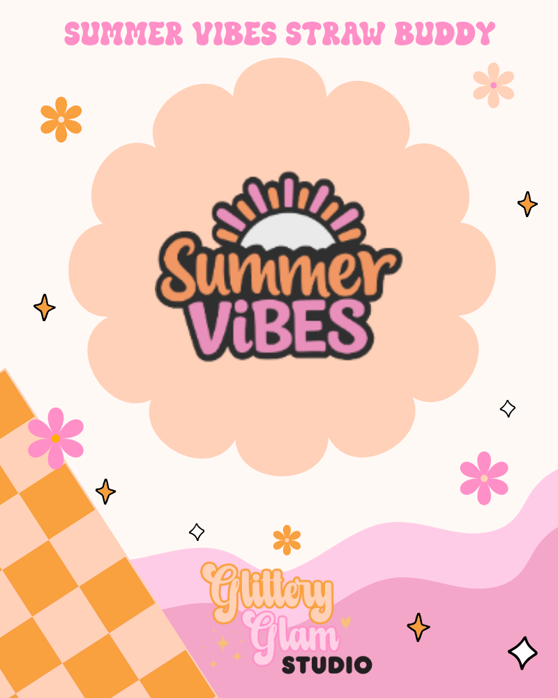 Summer Vibes Straw Topper