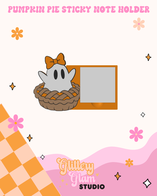 Pumpkin Pie Ghost Sticky Note Holder